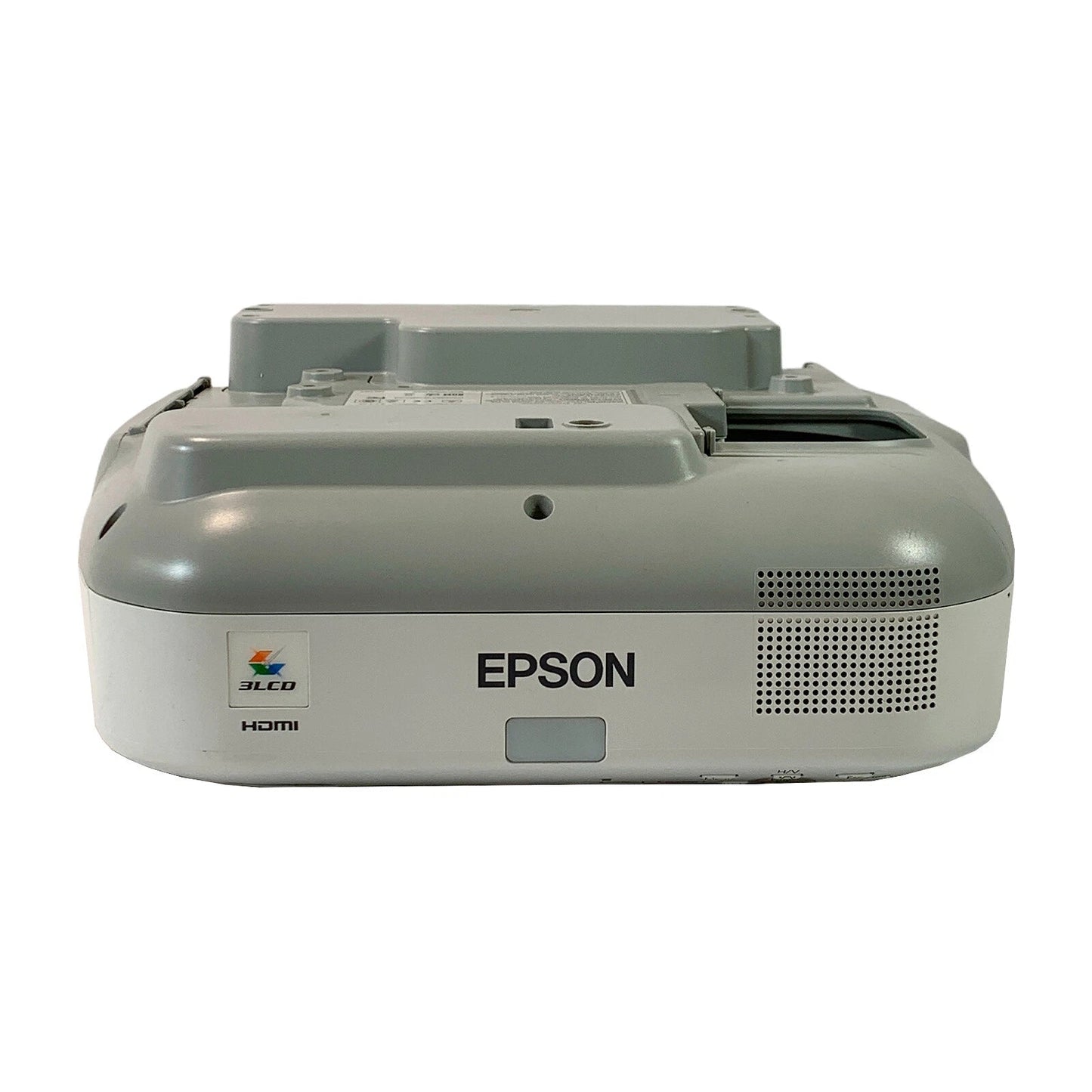 Front view showing upside down ultra short throw