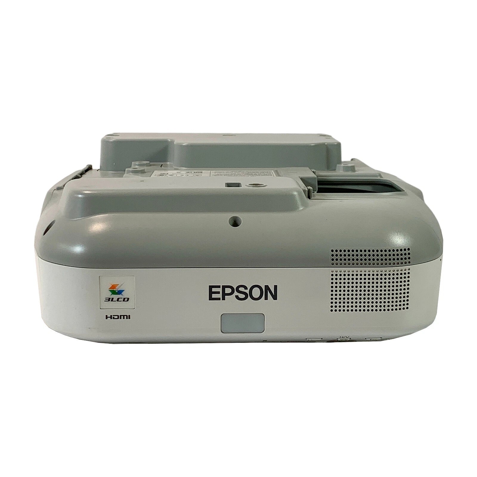 Front view showing upside down ultra short throw