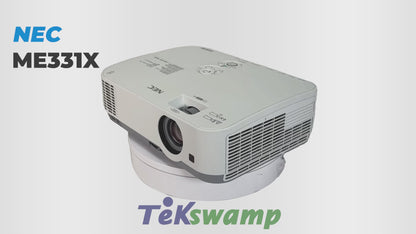 NEC ME331X 3LCD Portable Projector – 3300 ANSI Lumens, XGA, NP43LP
