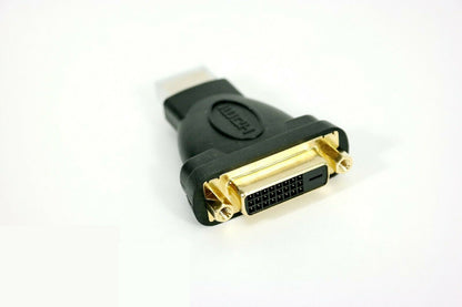 NEW Gold Tone DVI-D Dual Link 24+1 Female to HDMI Male Audio Video Adapter