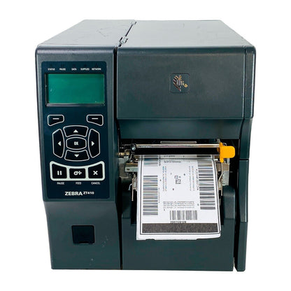 Zebra ZT410 Thermal Transfer Label Printer Peel Rewind BT LAN USB