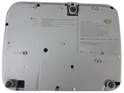 NEC NP-M300W 3LCD Projector 3000 ANSI 1080p Included: HDMI, Remote, Power cable