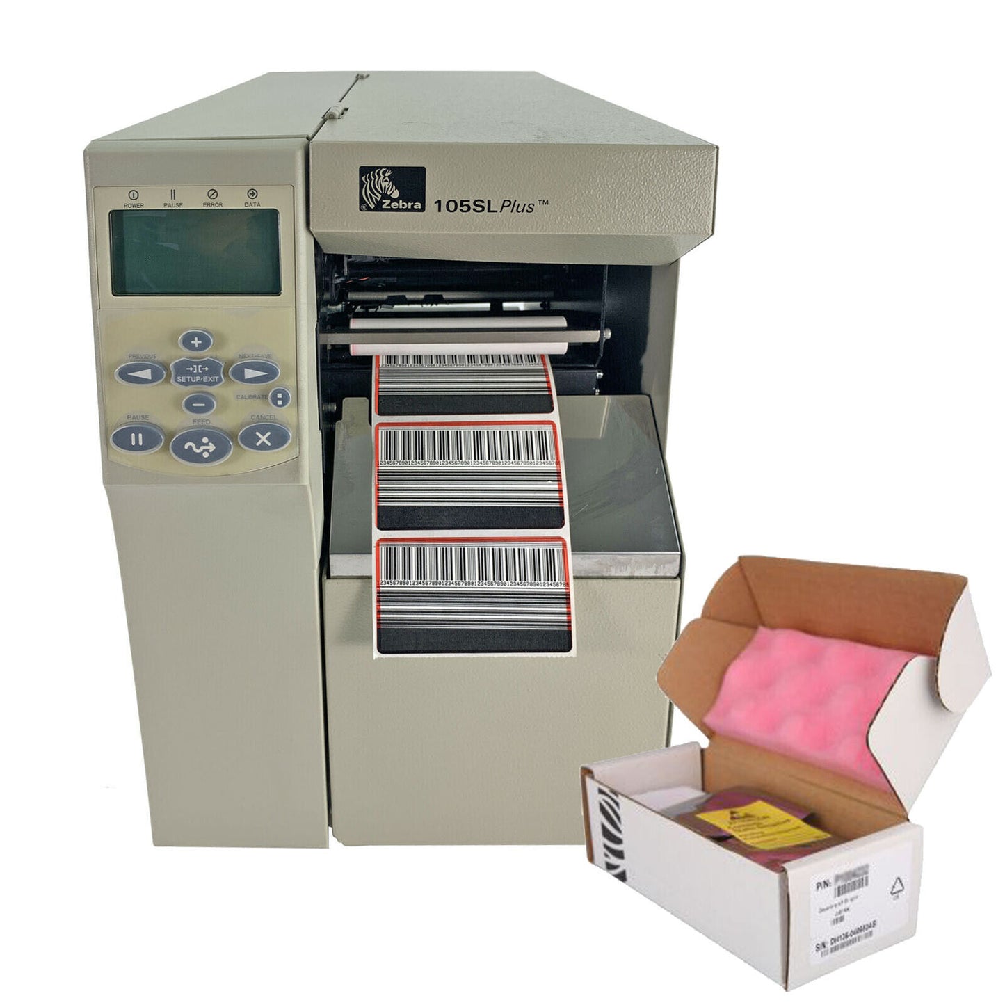 Zebra 105SL Plus 102-801-00000 200dpi Thermal Transfer Label Printer New Printhead