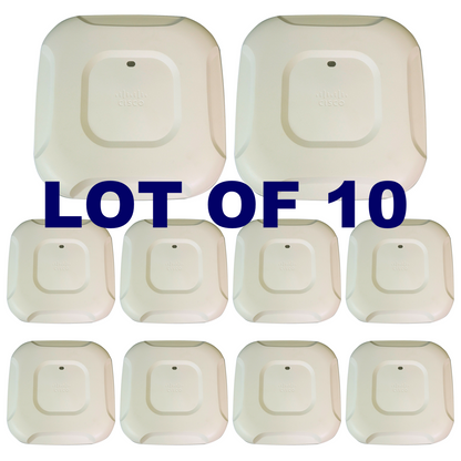 Lot of 10 Cisco AIR-CAP3702I-A-K9 802.11ac Dual Band Wi-Fi Wireless Access Point
