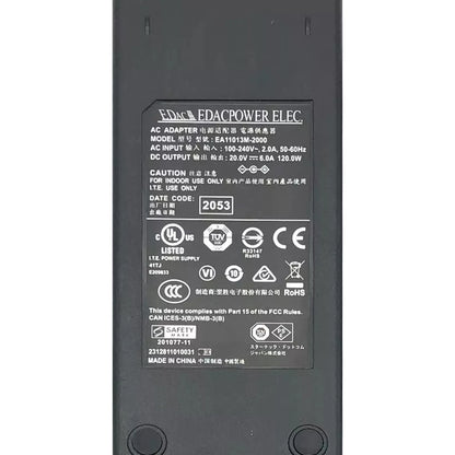 EDac 120W AC Adapter 20V 6A PA-1121-76 Charger for MSI / Clevo