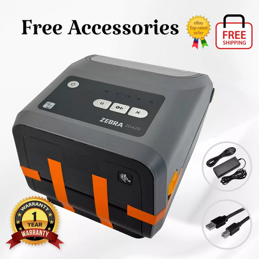 Zebra ZD420 Direct & Thermal Transfer Label Printer BT WiFi 1 YEAR WARRANTY