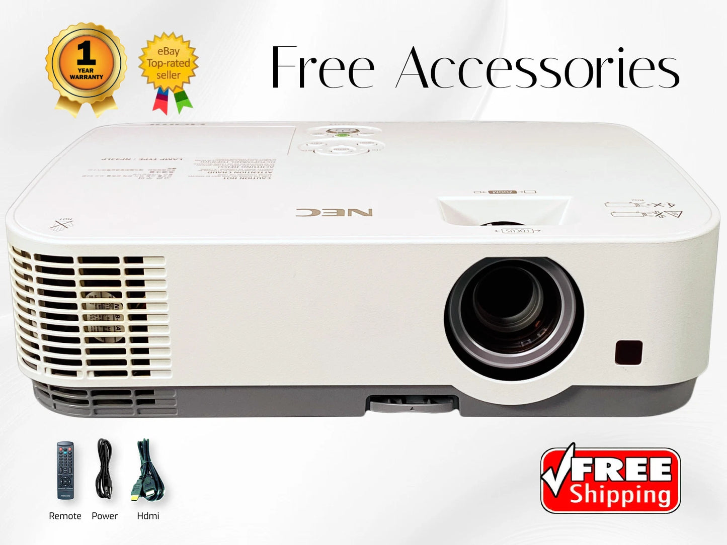REFURBISHED 3LCD 4K Projector Long Lamp Life 3300 Lumens USB Viewer 20W Speaker✨
