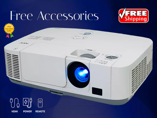 3LCD Projector 4000 ANSI Professional WXGA Accepts 4K Signal HDMI USB w/Bundle