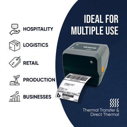 Zebra ZD420 Direct & Thermal Transfer Label Printer BT WiFi