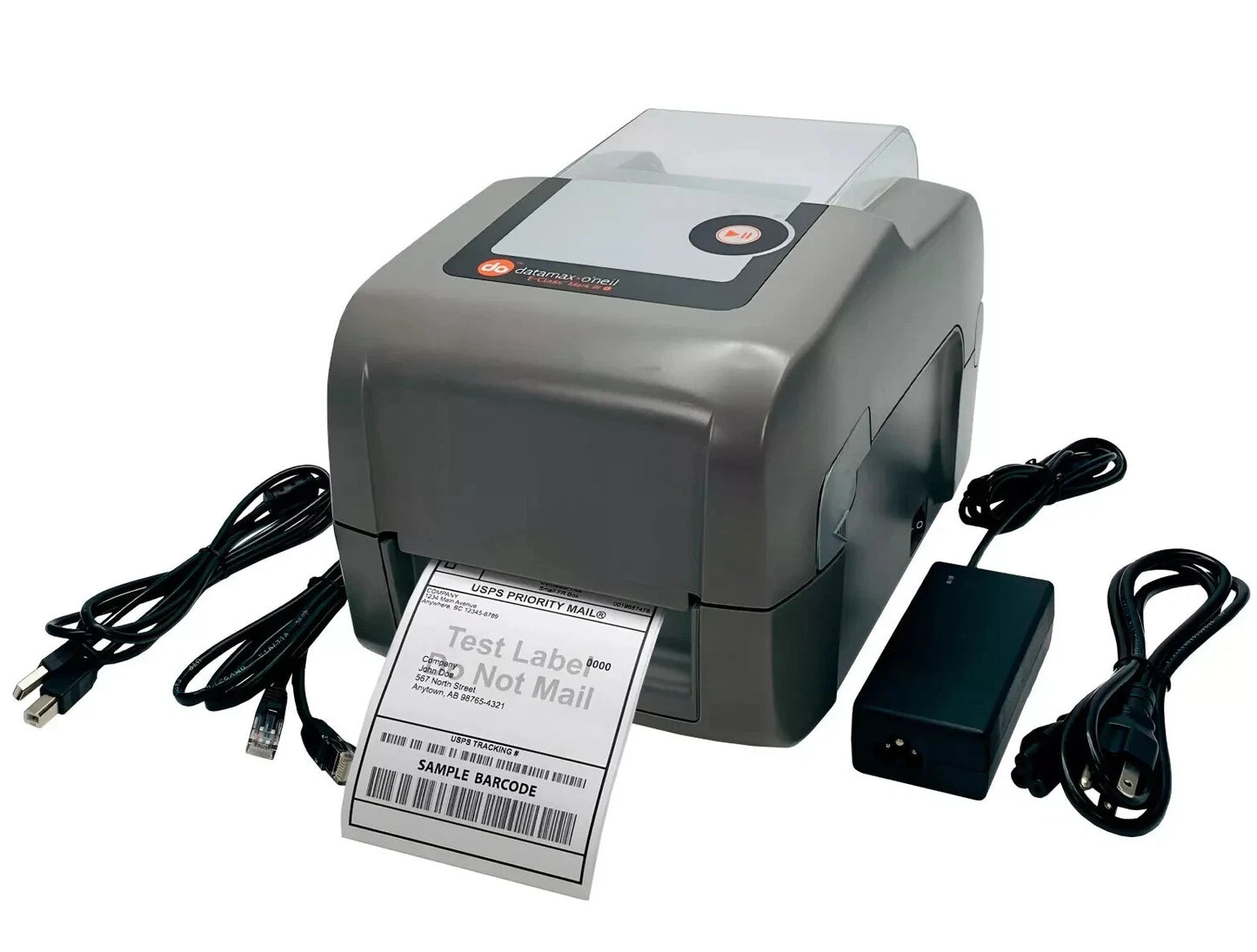 Datamax E-4205A E-Class Mark III Direct Thermal Label Printer USB LAN w/Adapter
