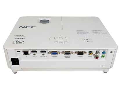 NEC V332X DLP Projector 3300 ANSI Multipurpose 1080p HDMI with Accessories Bundle