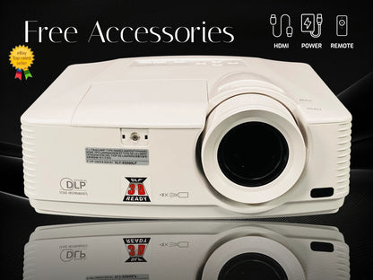 Mitsubishi WD570U DLP 4K Projector for Gaming Setup 3500 Lumens PC 3D Ready ✅