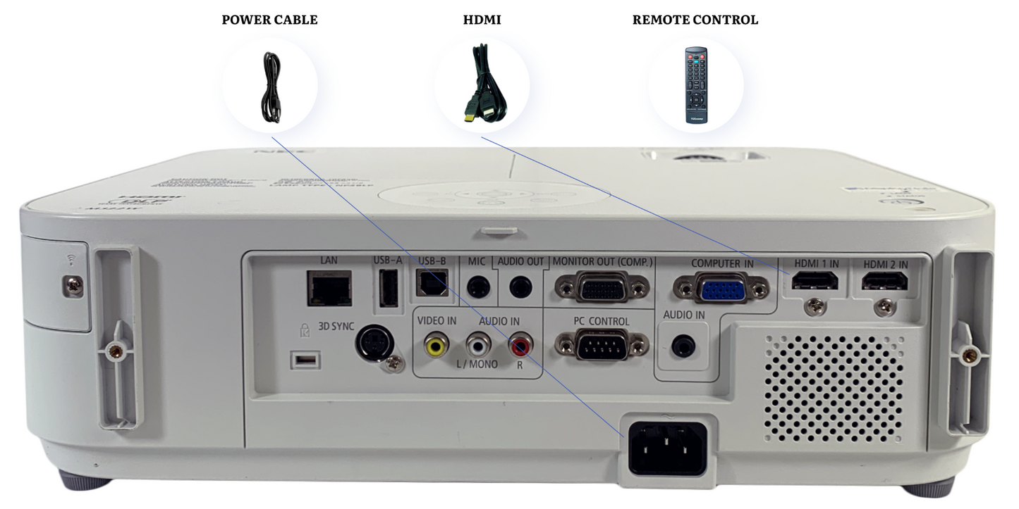 NEC NP-M322W DLP Projector 3,200 Lumens PC 3D Ready Full HD