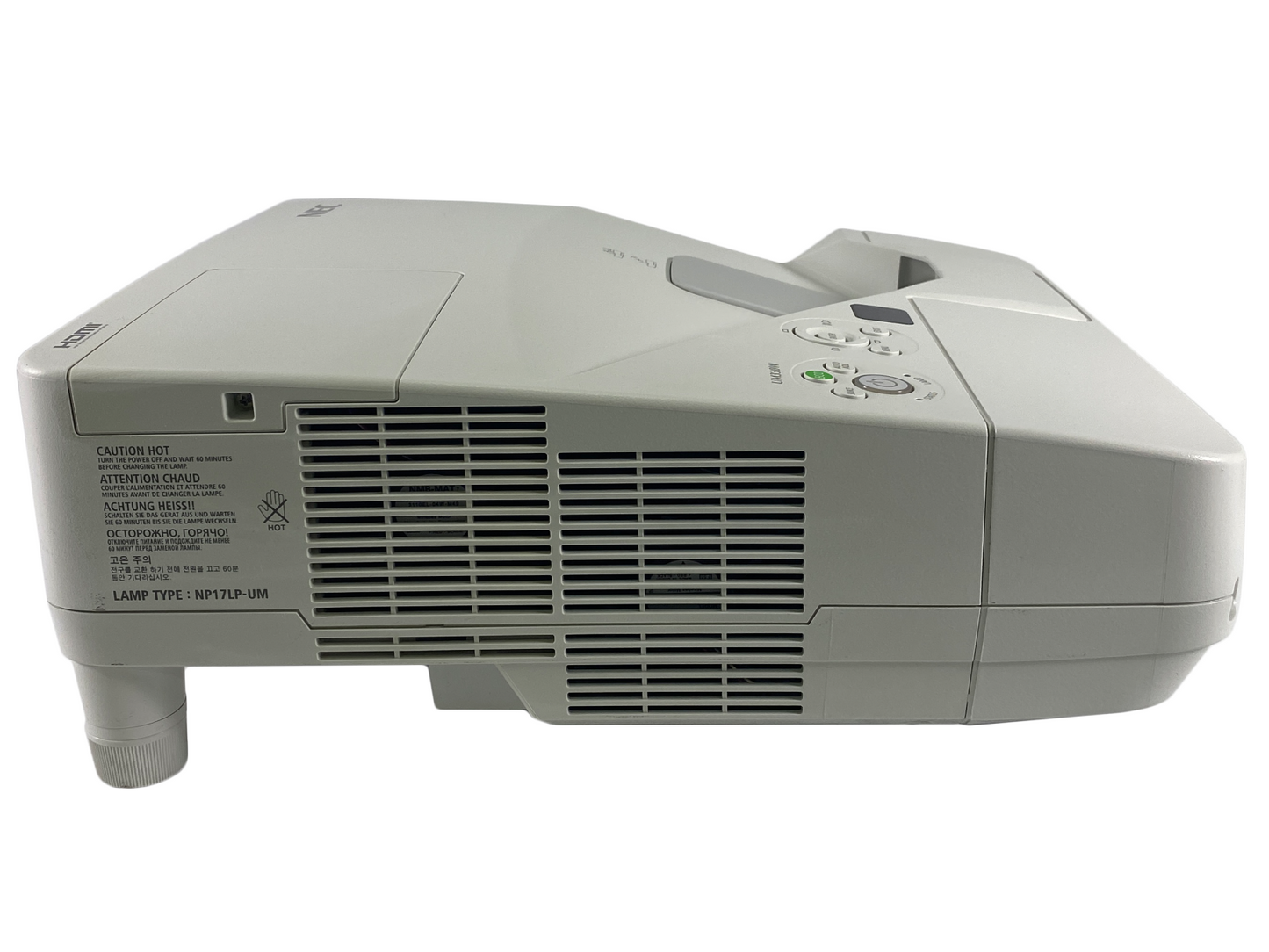 NEC NP-UM330W 3LCD Projector WXGA Ultra Short Throw 3300 ANSI HD HDMI w/Bundle