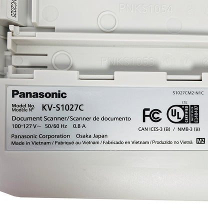 Panasonic KV-S1027C Duplex Color Workgroup Scanner USB 3.0 NO cover w/PC