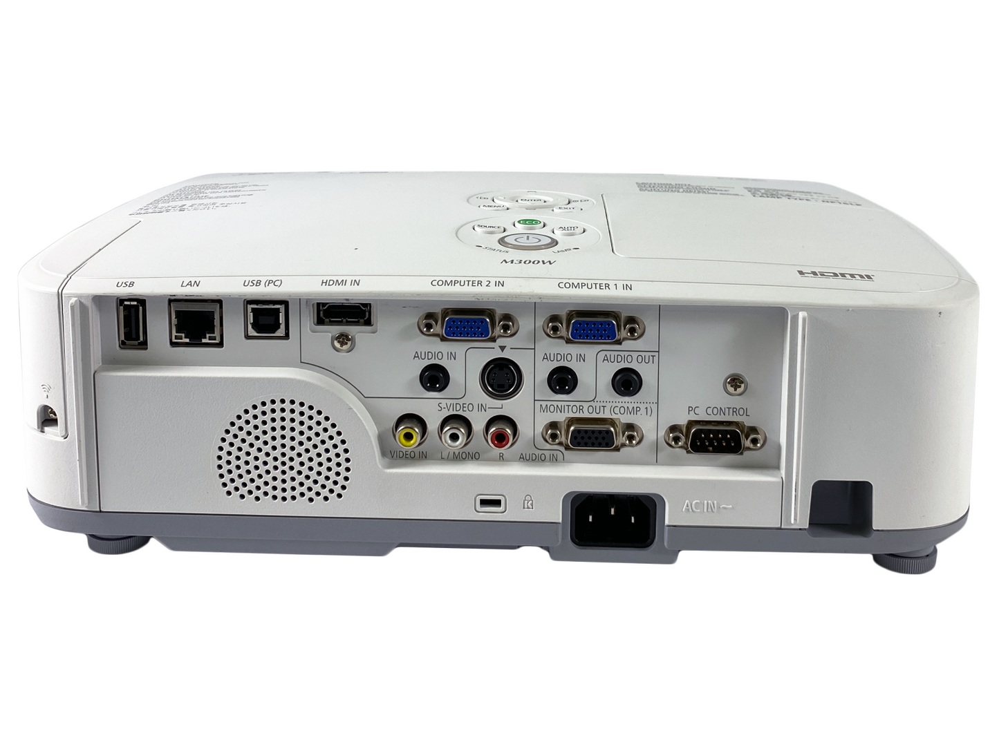 NEC NP-M300W 3LCD Projector 3000 ANSI 1080p Included: HDMI, Remote, Power cable