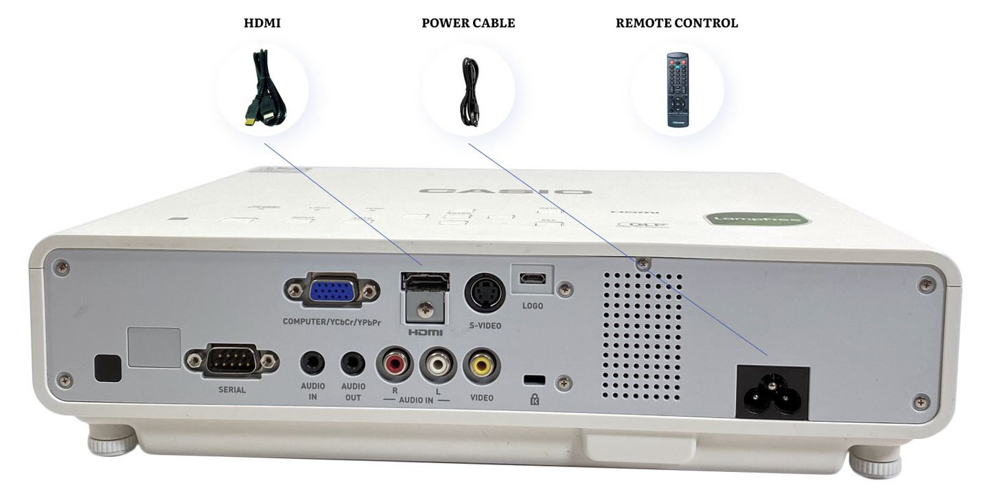 Casio XJ-M141 - DLP Projector Laser/LED Hybrid 2500 Lumens FHD with Accessories