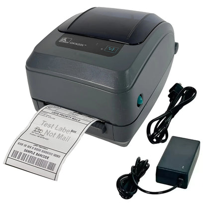 FULLY TESTED Zebra GK420T Thermal Transfer Barcode Label Printer USB Ethernet