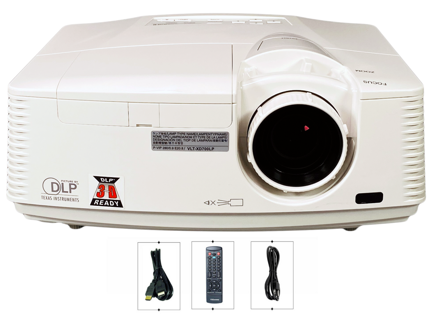 Mitsubishi WD720U-G DLP Projector 4,300 Lumens PC 3D Ready