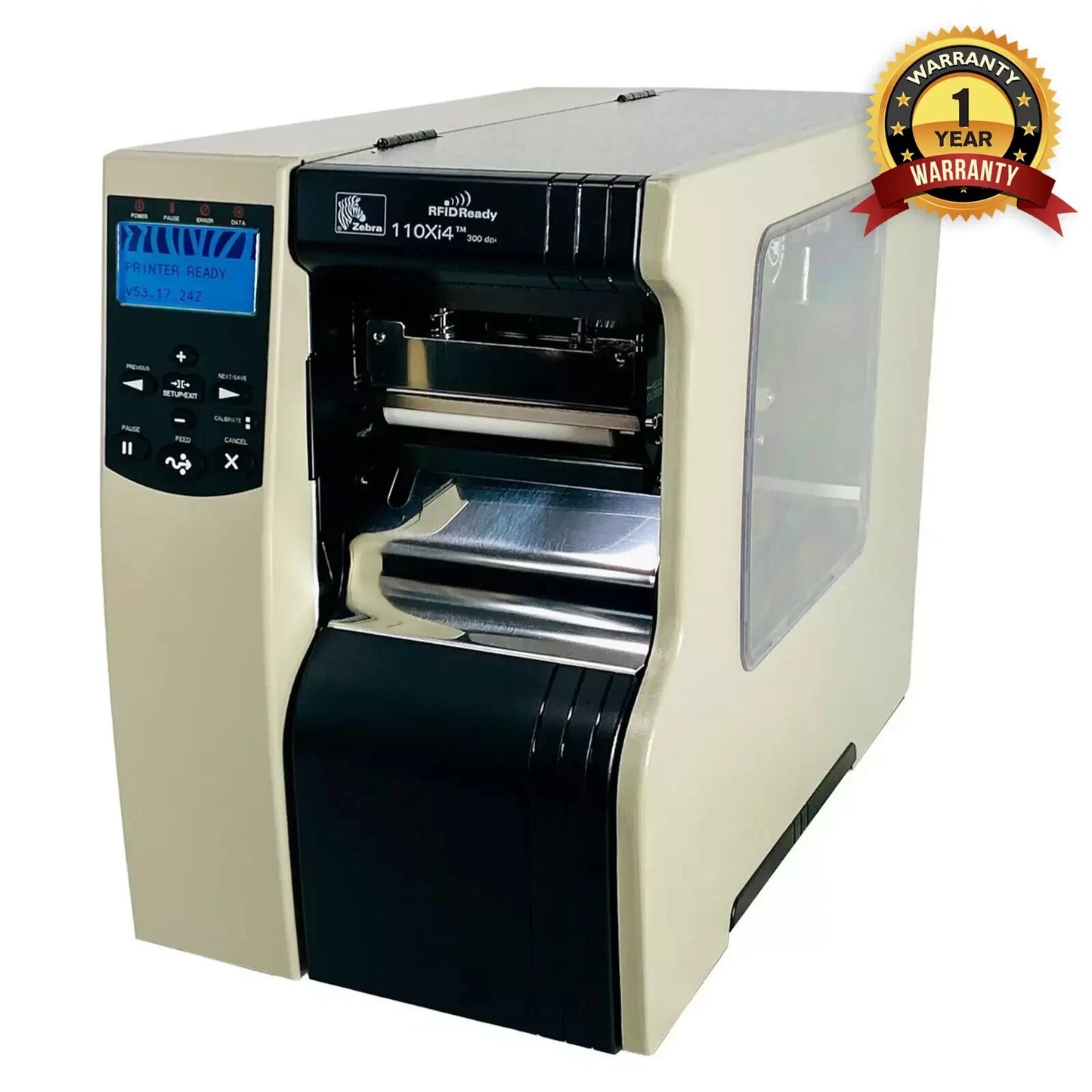 Zebra 110Xi4 Industrial Thermal Transfer Label Printer 300Dpi USB LAN Serial