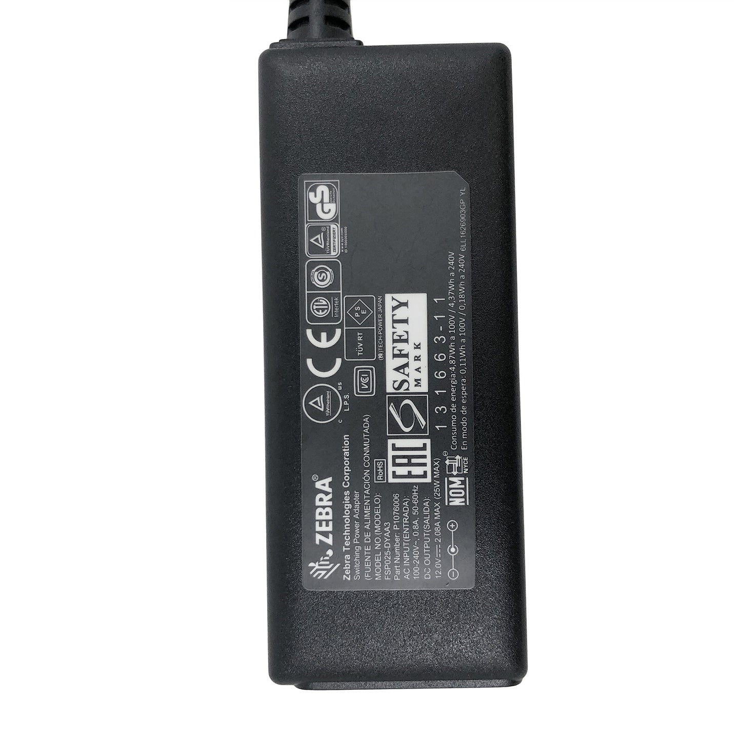 Zebra FSP025-DYAA3 AC Power Supply 25W For QLn220 QLn320 QLn420 Printers W/P.Cord Genuine