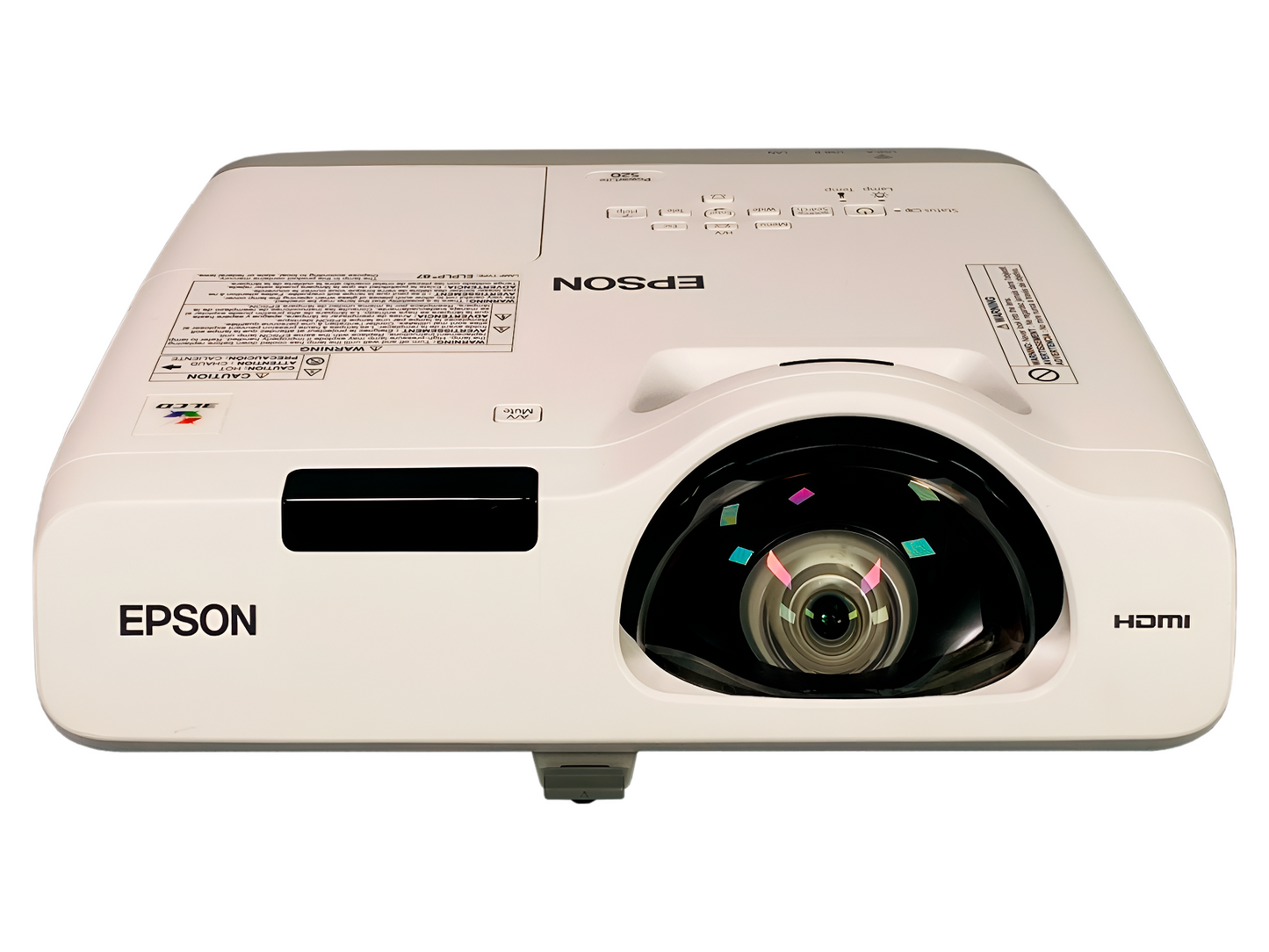 Epson PowerLite 520 3LCD Projector Short-Throw 2700 Lumens with Accessories Bundle