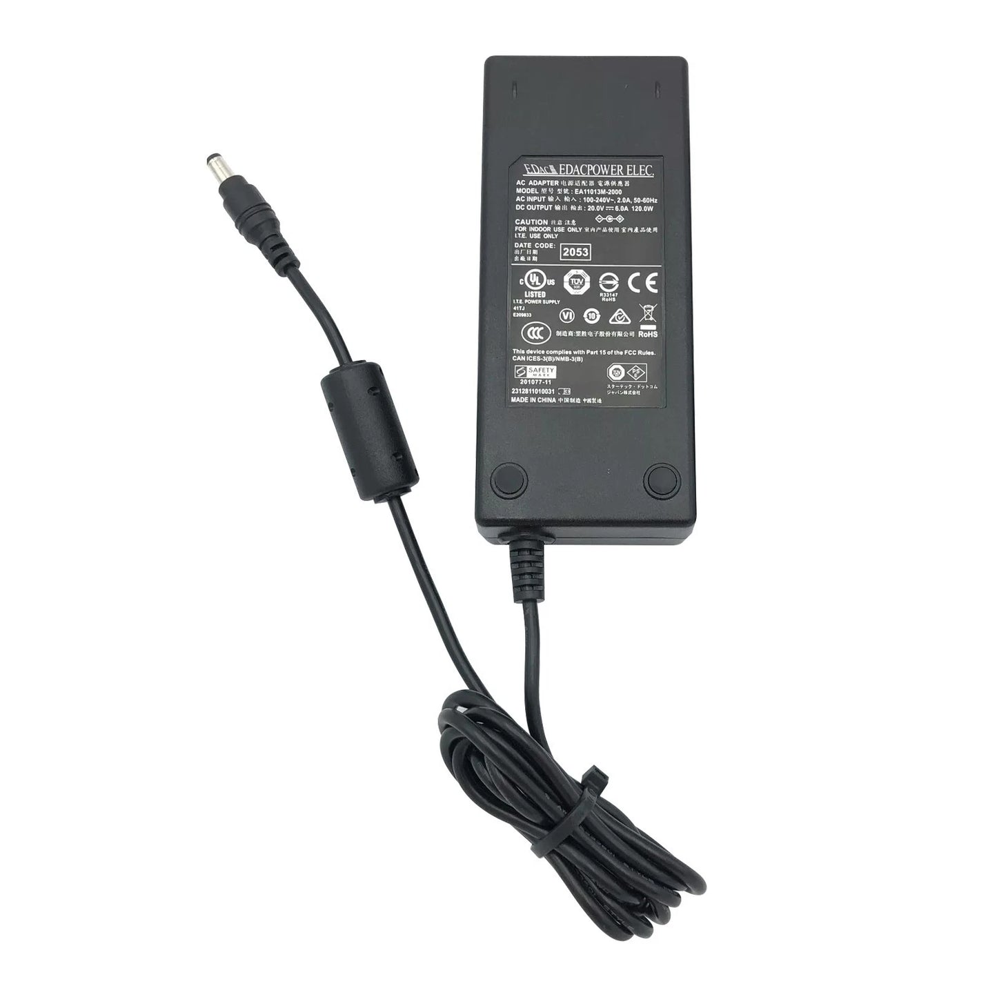 EDac 120W AC Adapter 20V 6A PA-1121-76 Charger for MSI / Clevo