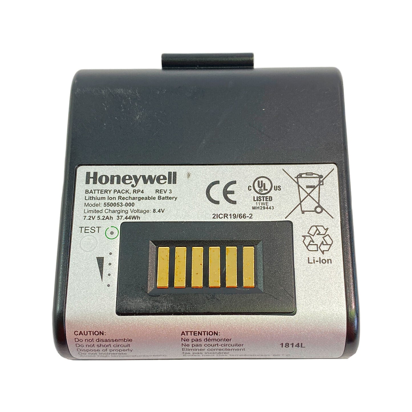OEM Used Honeywell Li-Ion Battery Pack 550053-000 7.2V for Datamax RP4 Printer
