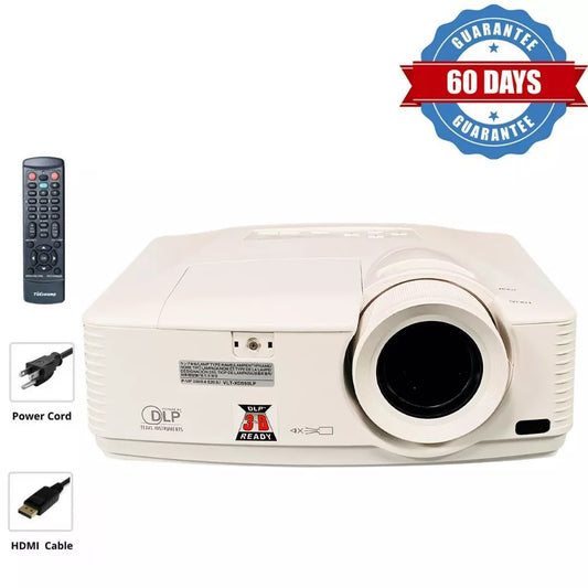3500 Lumes Mitsubishi Projector 3D 1080p for Golf Simulator Full HD HDMI Bundle
