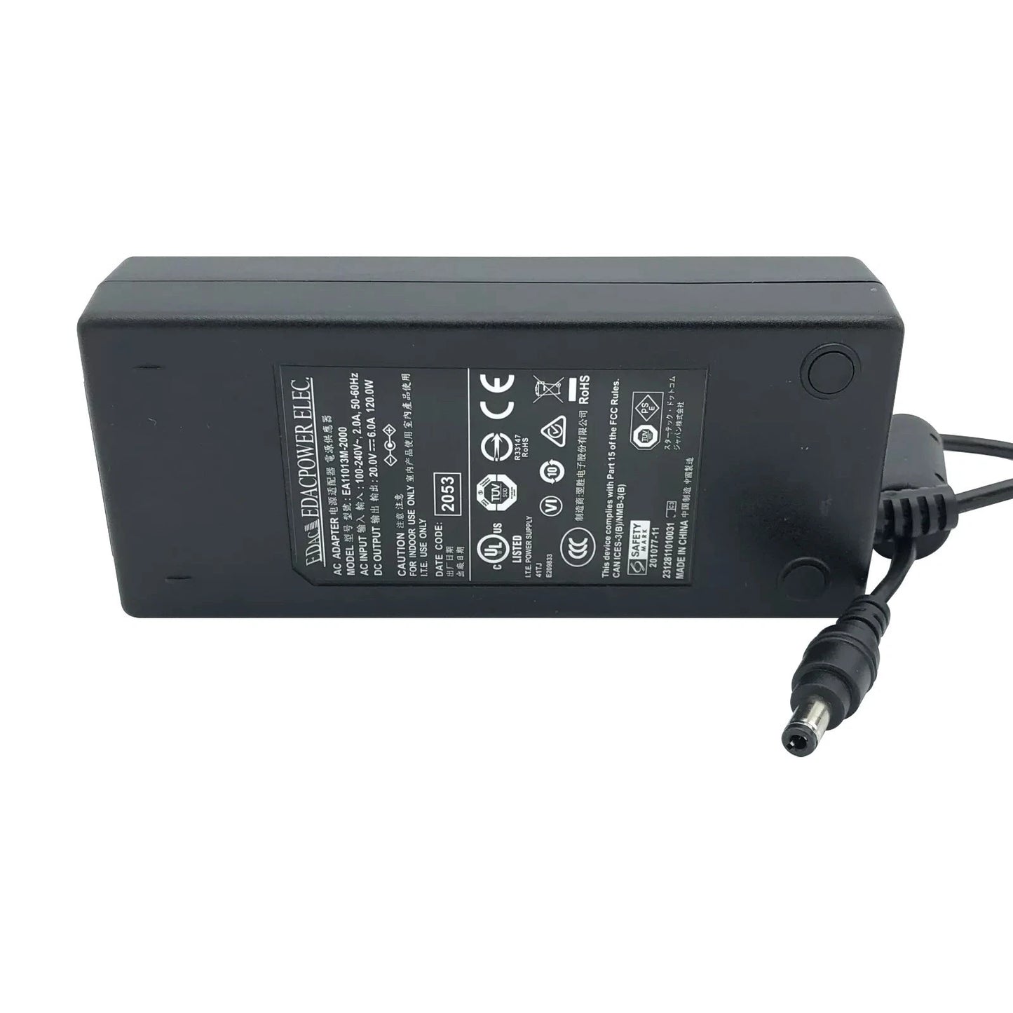 EDac 120W AC Adapter 20V 6A PA-1121-76 Charger for MSI / Clevo