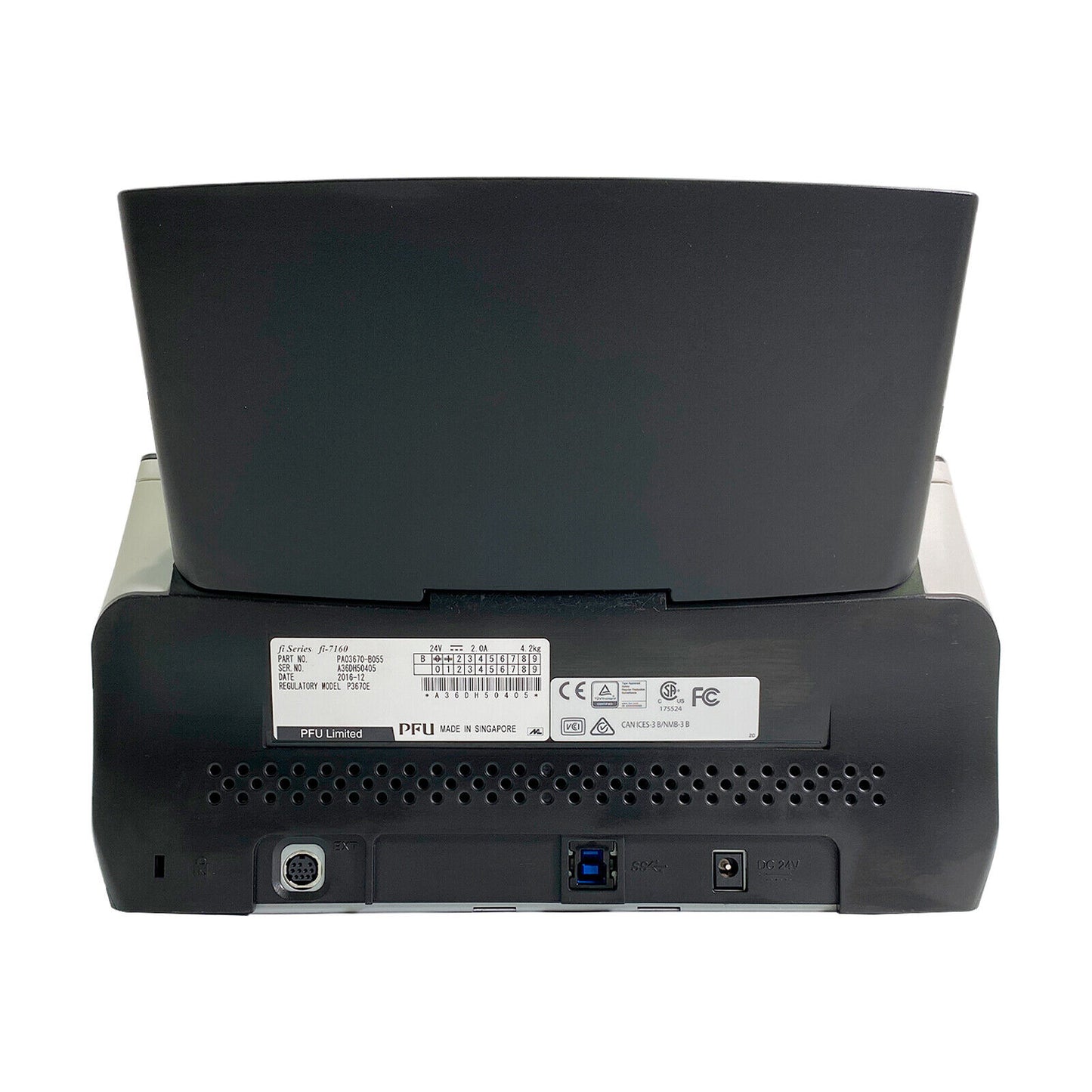 Fujitsu Fi-7160 Duplex Sheet-Fed ADF Document Scanner USB 3.0 w/ AC Adapter