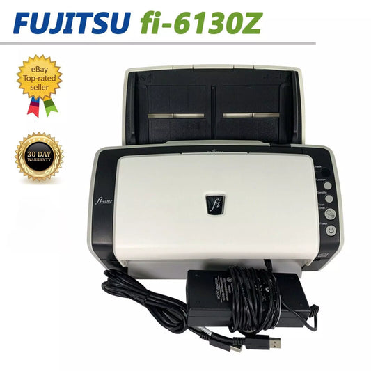 Fujitsu FI-6130Z Duplex Pass-Through Color Document Scanner – Bundle TESTED ✅