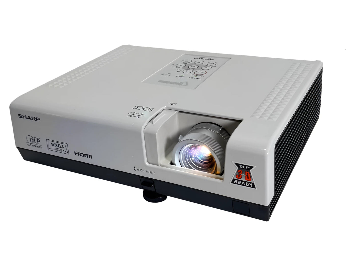 Sharp PG-D3050W DLP Projector 3000 ANSI HD 3D HDMI 1080i w/bundle