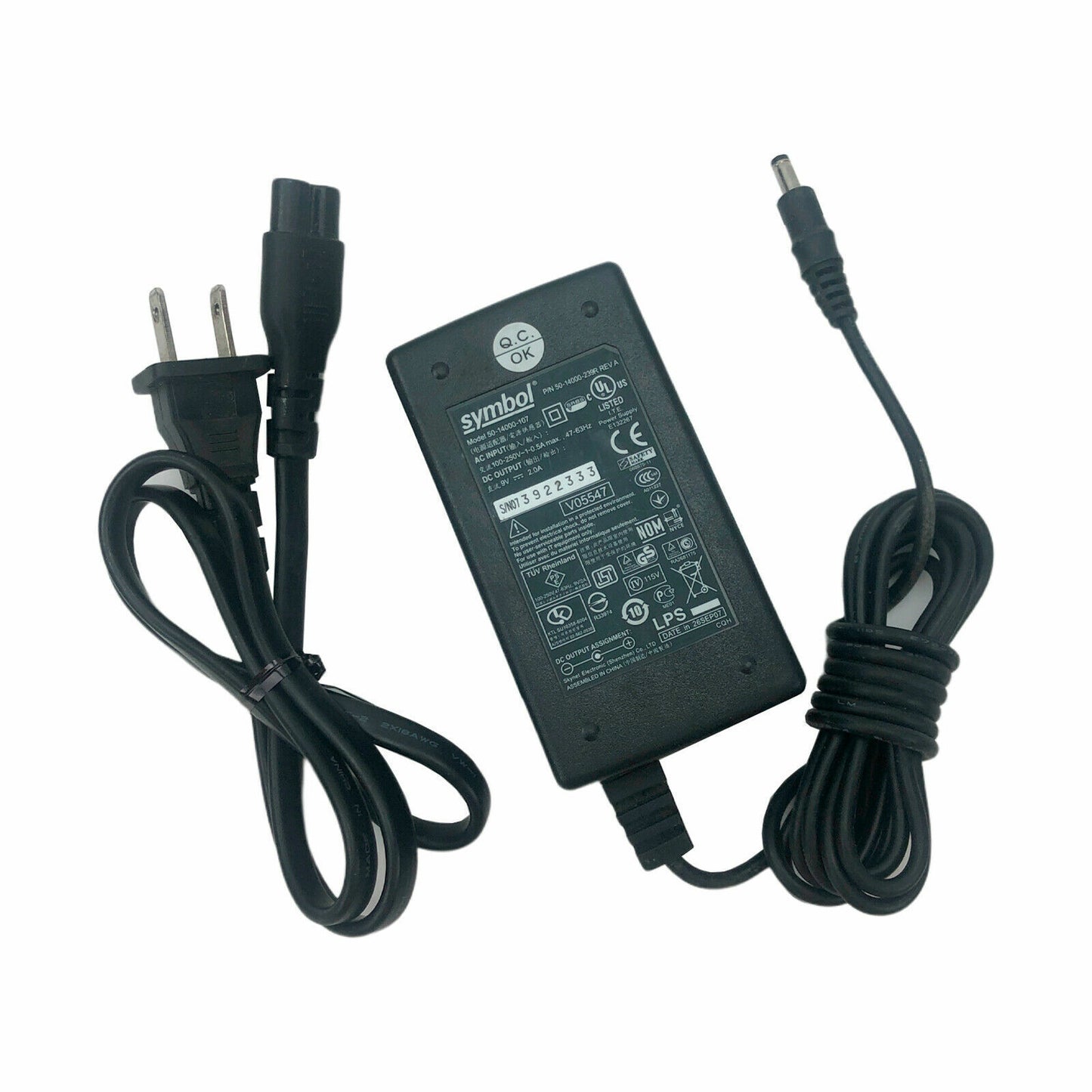 OEM Symbol AC Adapter for Motorola Zebra STB3578 Charging Cradle w/PC