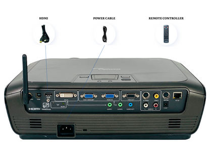 Optoma TW766W DLP Projector 4000 Lumens Home Theater Full HD HDMI w/Remote