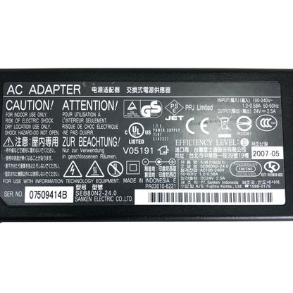 Lot of 100 Genuine Fujitsu AC Adapter Scanner Power Supply 24V 2.65A w/PC