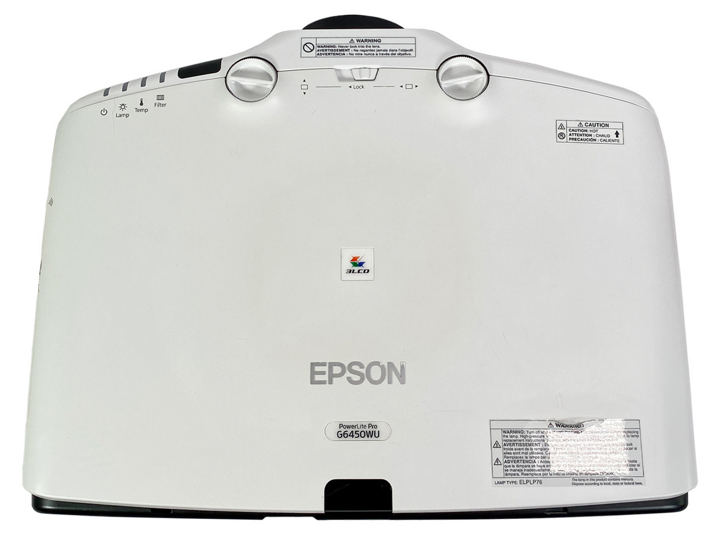 Epson G6450WU 3LCD Projector WUXGA 4500 ANSI Cimena & Movie Full HD HDMI Bundle