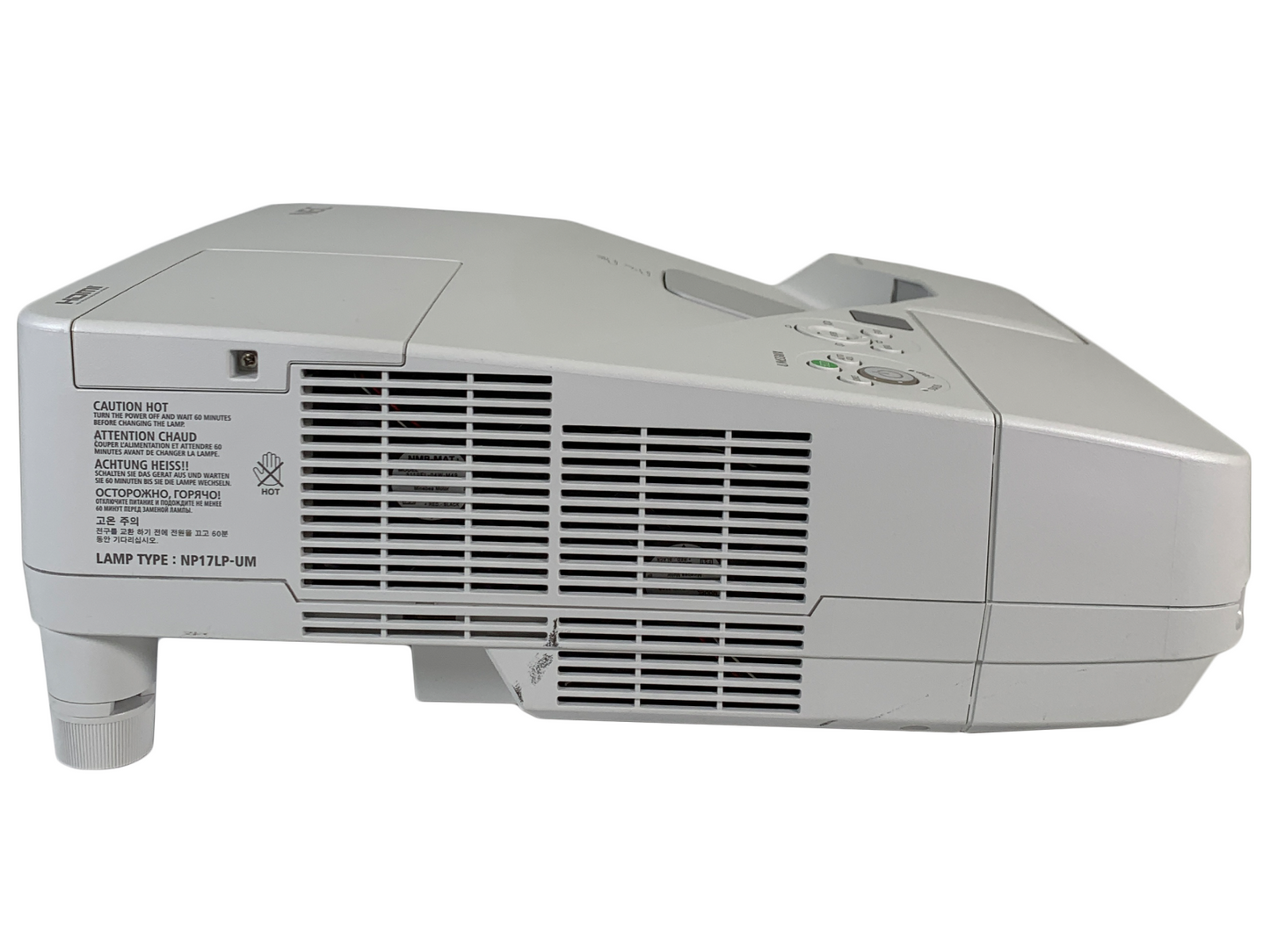 NEC UM330X 3LCD Projector 3300 Lumens HD 1080p Ultra Short Throw HDMI w/Remote