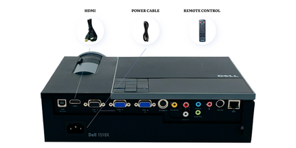Dell 1510X Portable DLP Projector Portable 3500 Lumens Full HD with Accessories
