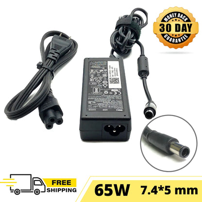 65W Dell Original Power Adapter for Latitude Laptop 3190 5300 7300 7400 w/cord
