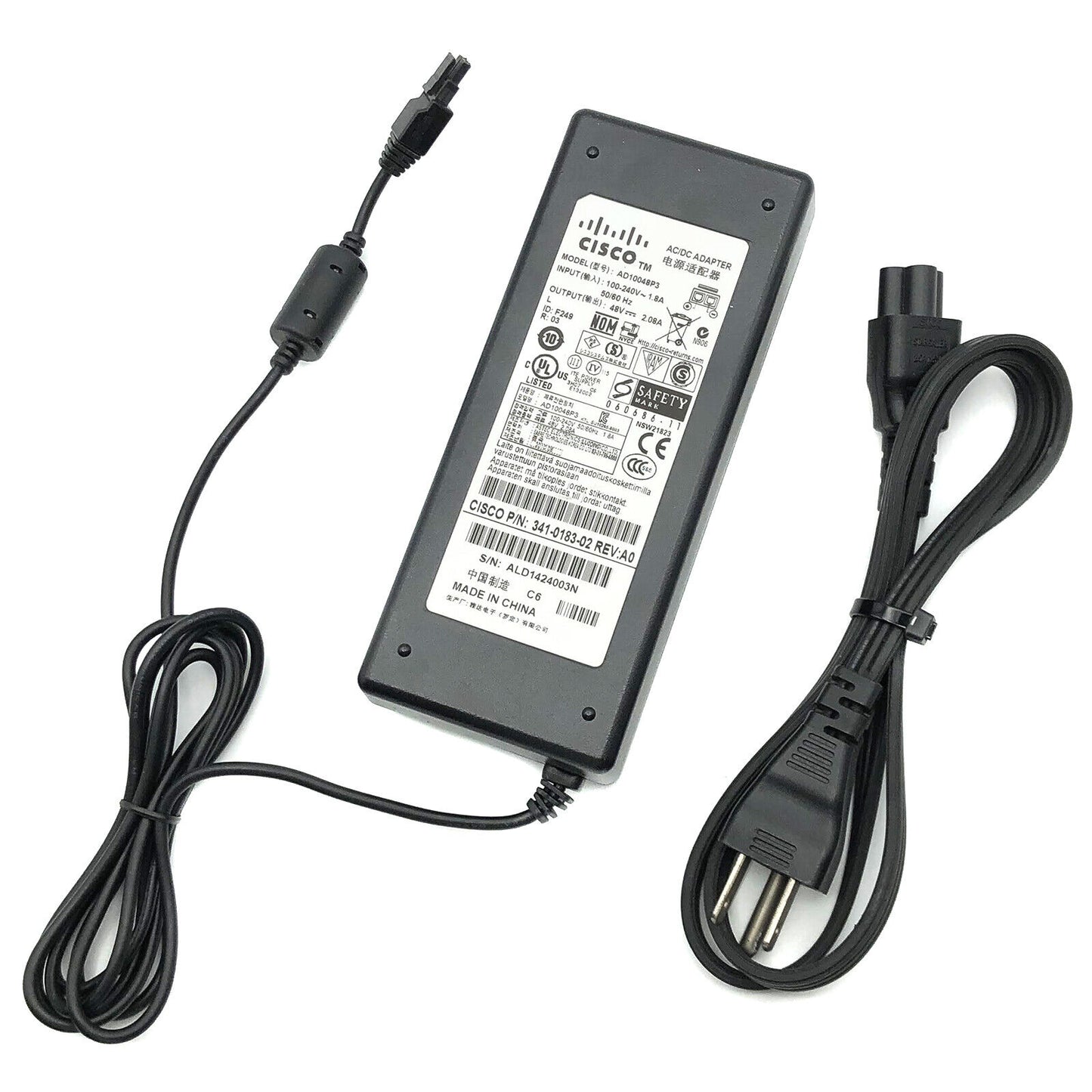 OEM Cisco ASA5505 48V AC Power Adapter Firewall Router Charger w/ cord