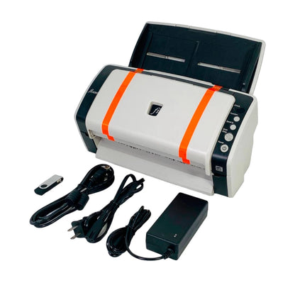 Fujitsu Fi-6130 Color Duplex Sheet-Fed Document Scanner w/AC Adapter & Trays