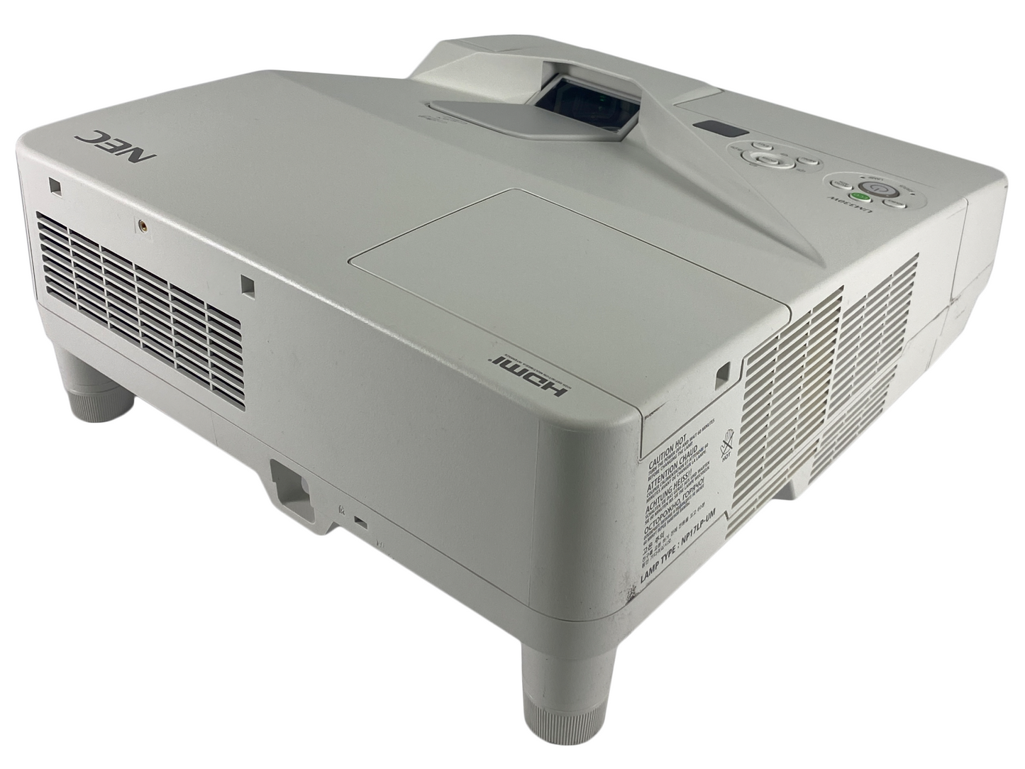 NEC NP-UM330W 3LCD Projector WXGA Ultra Short Throw 3300 ANSI HD HDMI w/Bundle
