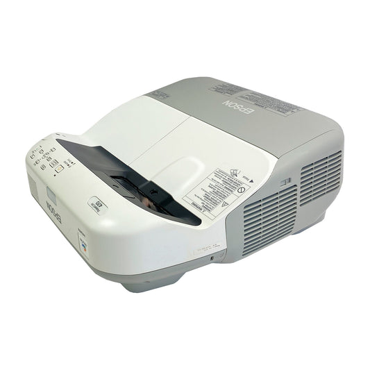 Epson PowerLite 470 3LCD Projector Ultra Short Throw H456A HDMI LAN w/Bundle
