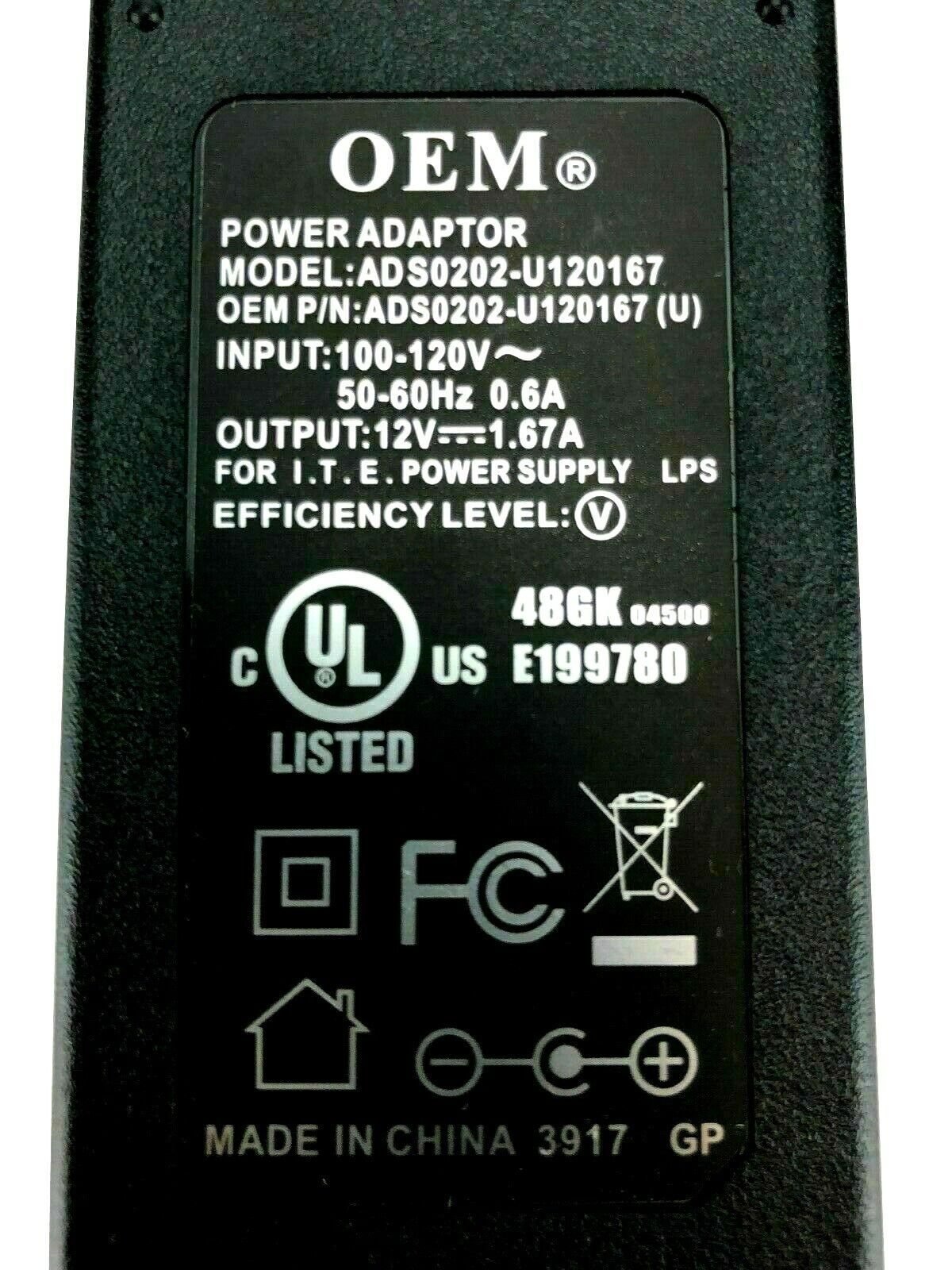 AC Power Adapter for ATT Cisco ISB7100 IP Set Top Box Basic SD/HD w/PC OEM