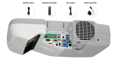 Epson BrightLink 455wi 3LCD Projector Ultra Short Throw HDMI H440A Bundle