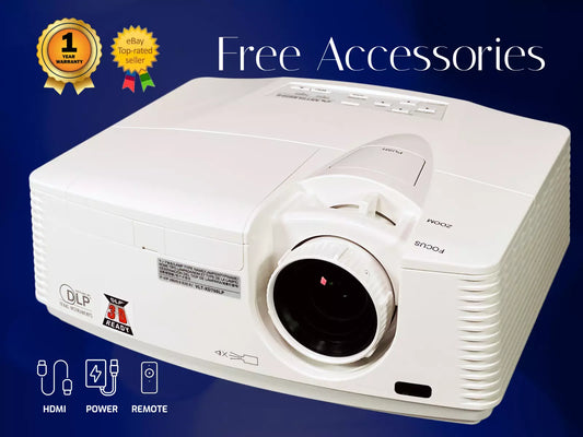 Mitsubishi WD720U DLP Projector Professional 4300 ANSI PC 3D Ready HDMI w/Remote
