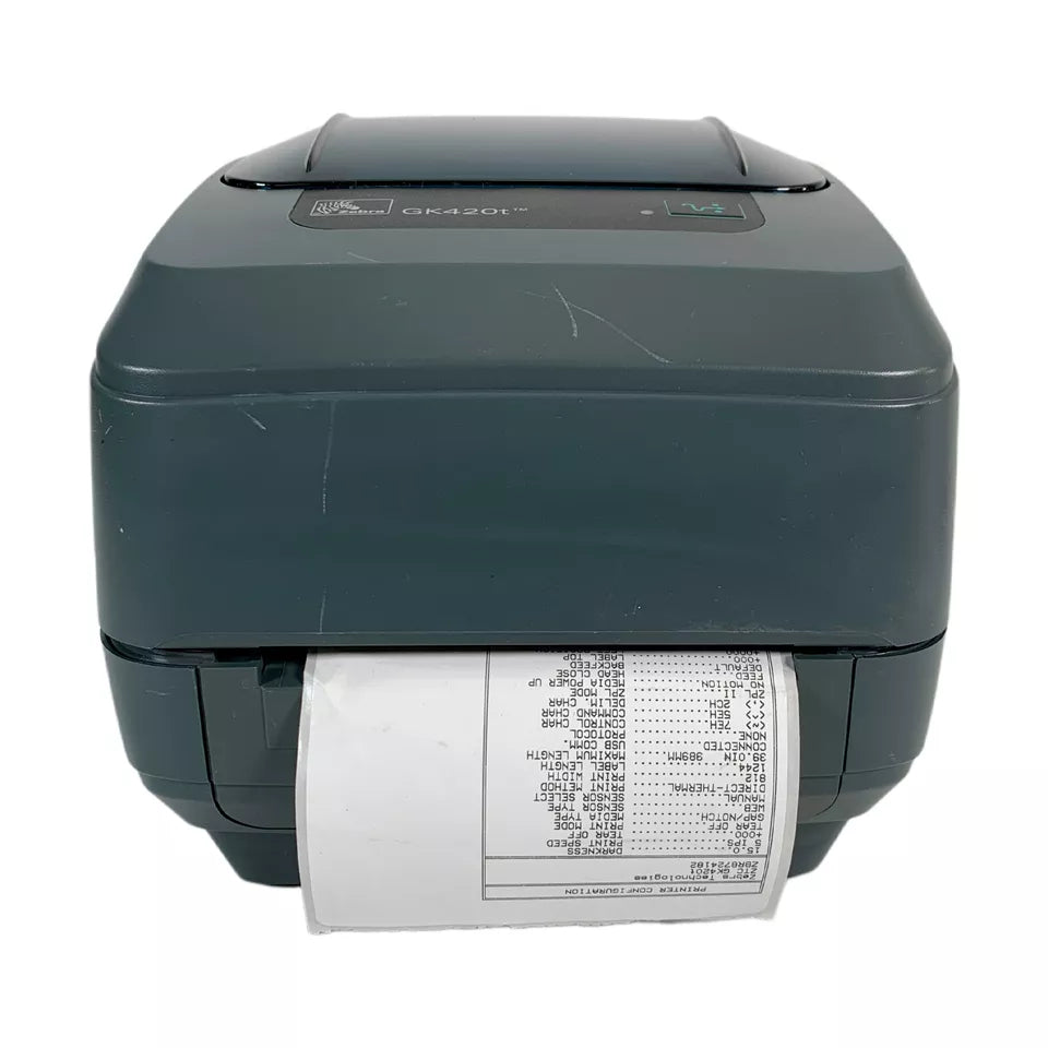 Zebra GK420T Thermal Transfer Label Printer for USPS UPS FedEx – USB LAN