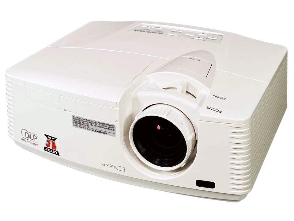 Mitsubishi WD720U-G DLP 4K Projector 4300 Lumens Quiet Operation PC 3D Ready