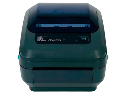 Zebra GX420d Direct Thermal Barcode Label Printer USB Serial Ethernet TESTED